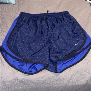 Blue & Black Pattern Nike Shorts Dri Fit